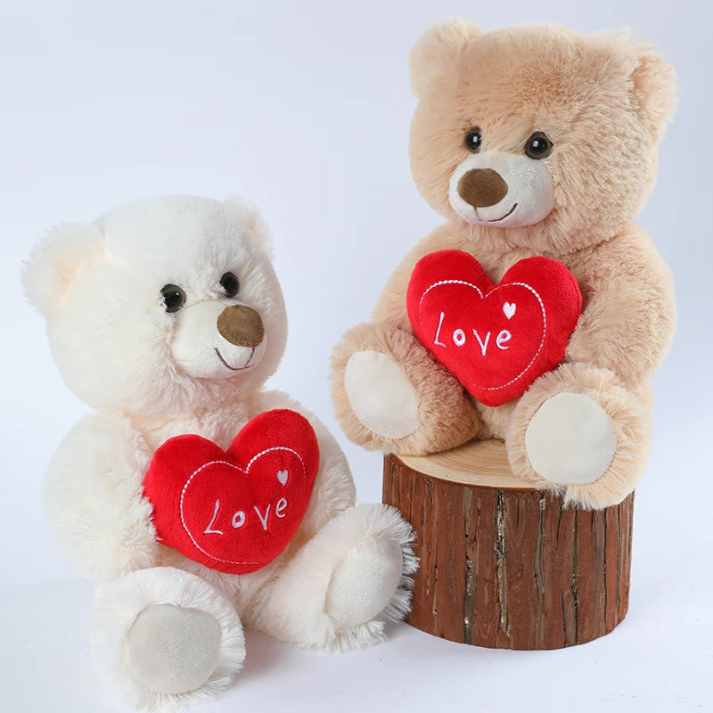 Plush Bear With a "LOVE" Heart