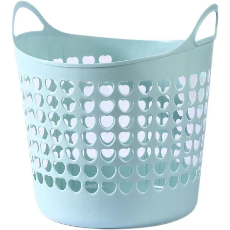 Household plastic laundry basket