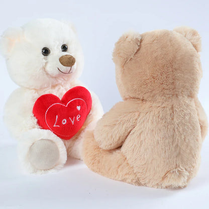 Plush Bear With a "LOVE" Heart