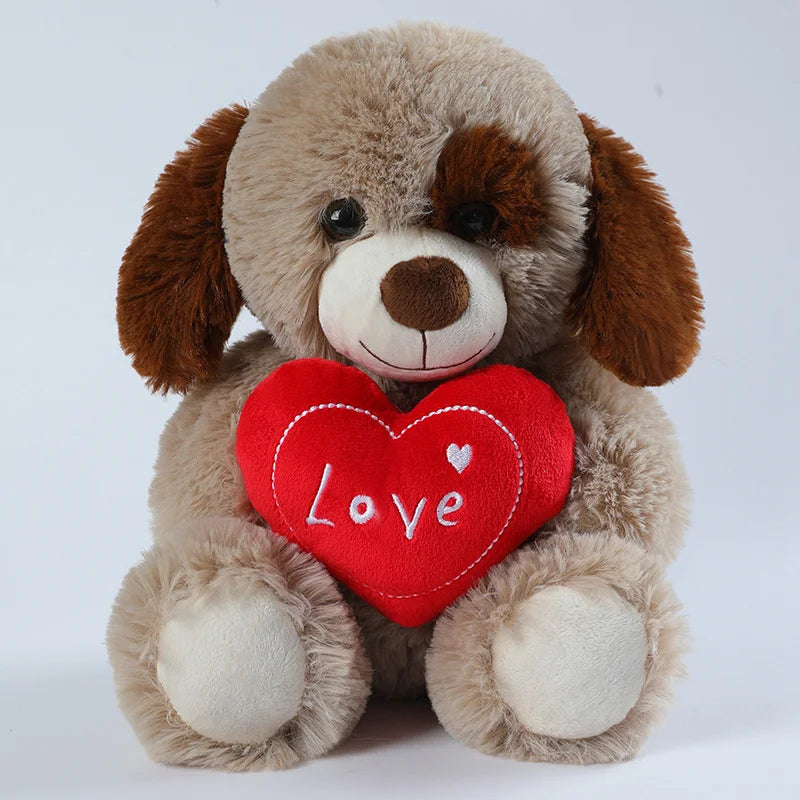 Plush Bear With a "LOVE" Heart