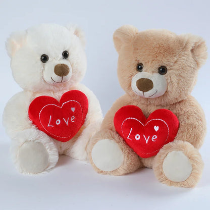 Plush Bear With a "LOVE" Heart