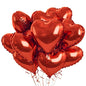 60-5PCS Red Heart Foil Balloons