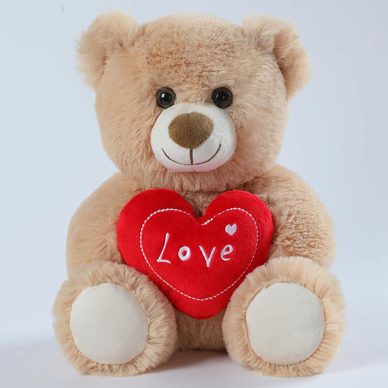 Plush Bear With a "LOVE" Heart