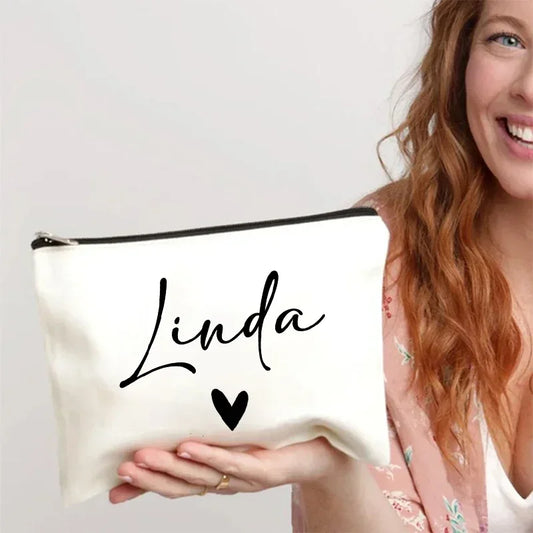 Makeup Bag with Personalizable Name