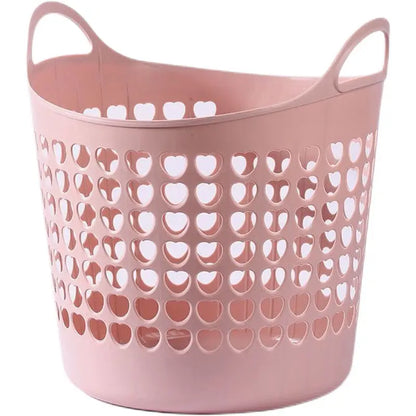 Household plastic laundry basket