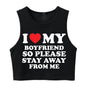 "I LOVE MY BOYFRIEND" Top