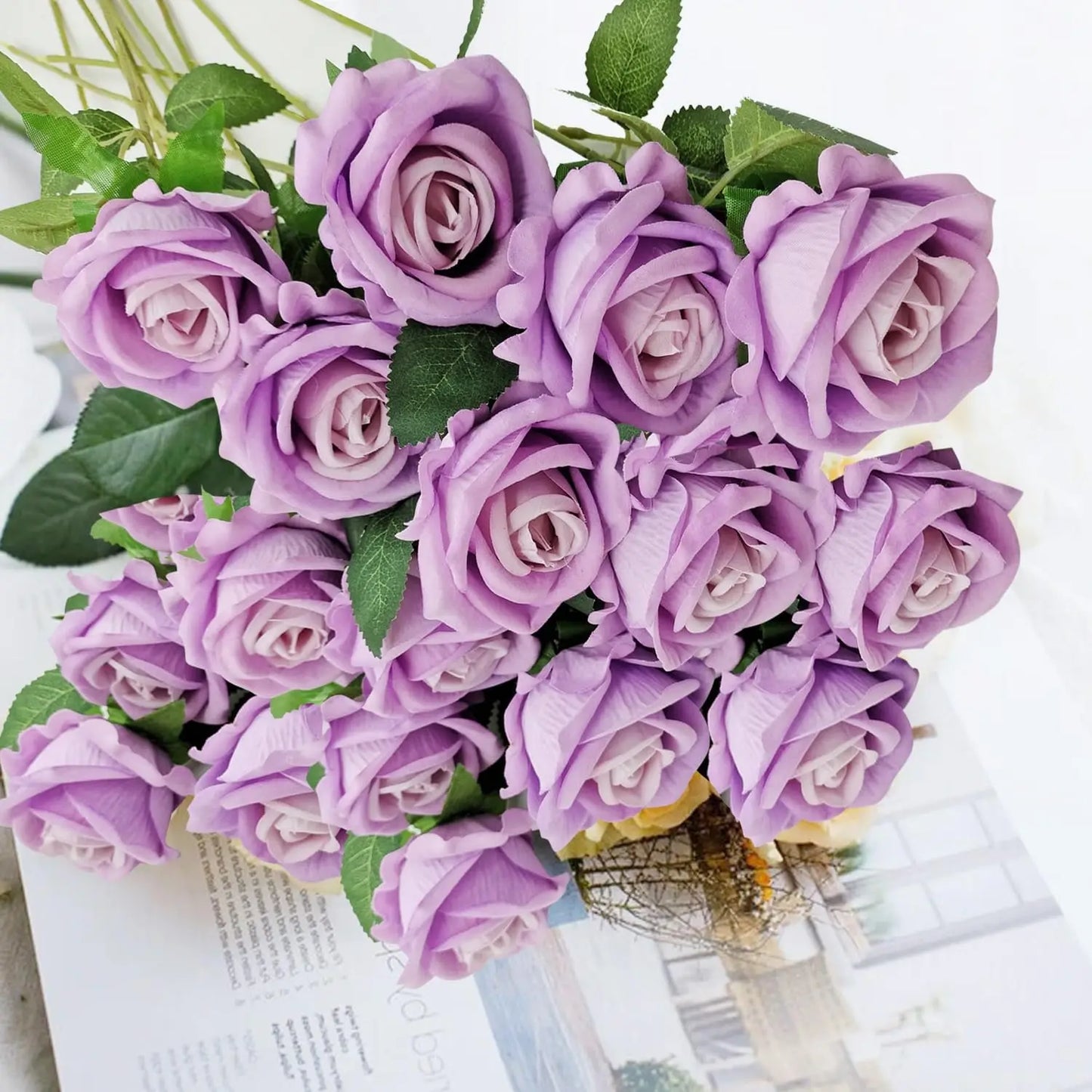 30 Pcs Rose Artificial Flowers