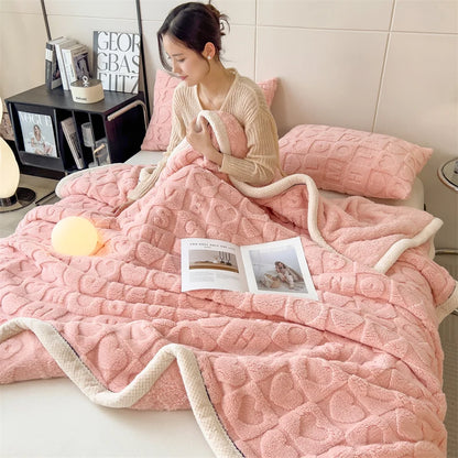 Heart Checkered Blanket