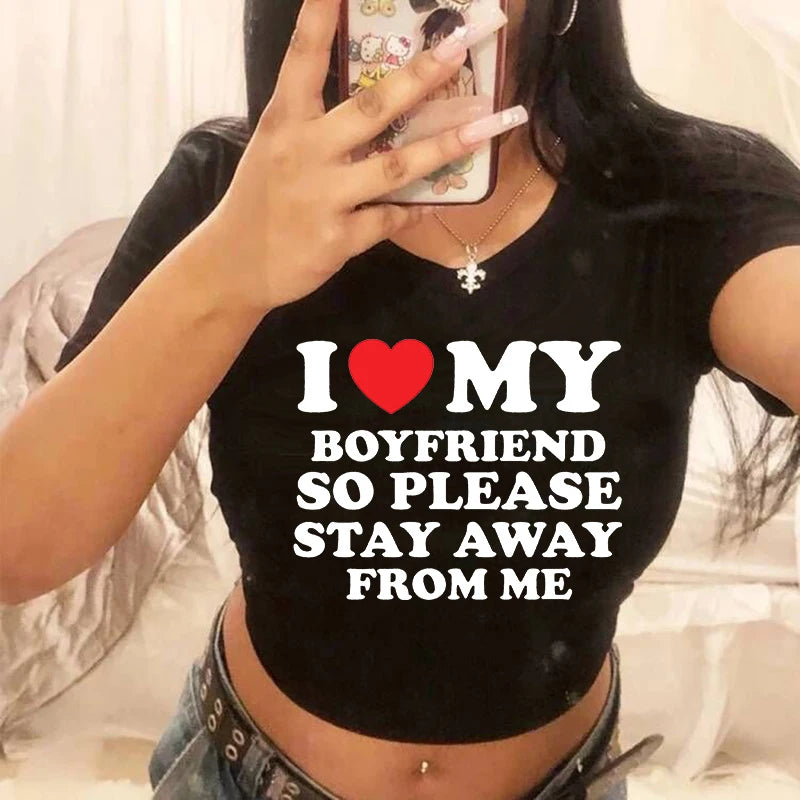 "I LOVE MY BOYFRIEND" Top