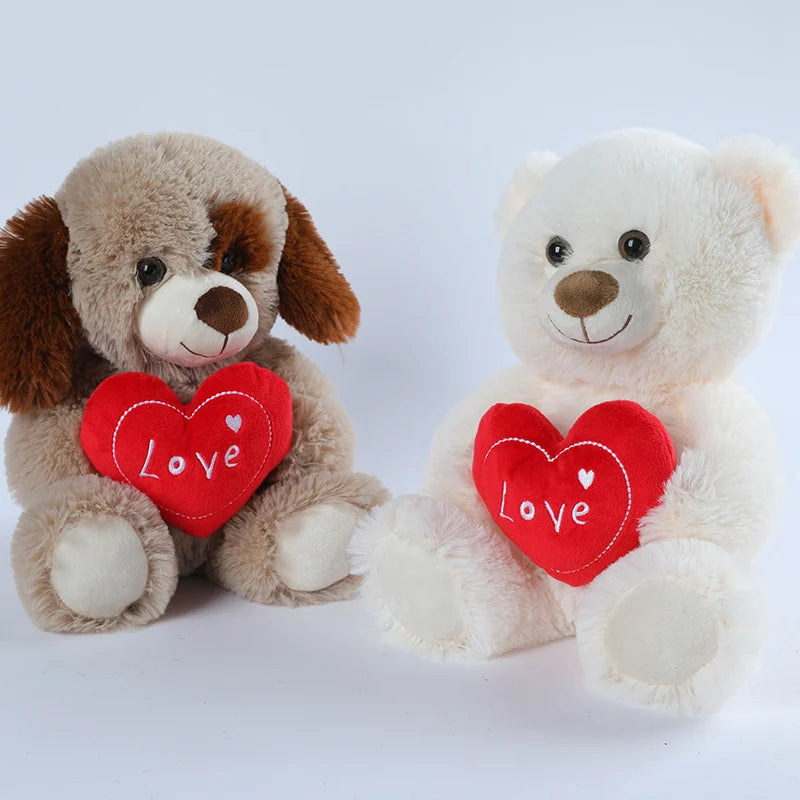 Plush Bear With a "LOVE" Heart