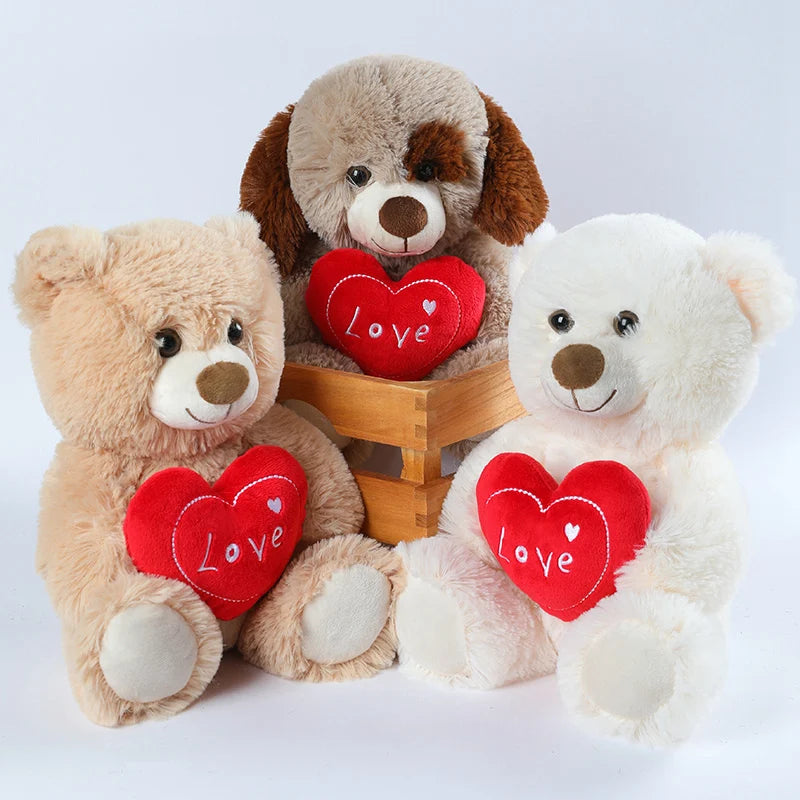 Plush Bear With a "LOVE" Heart