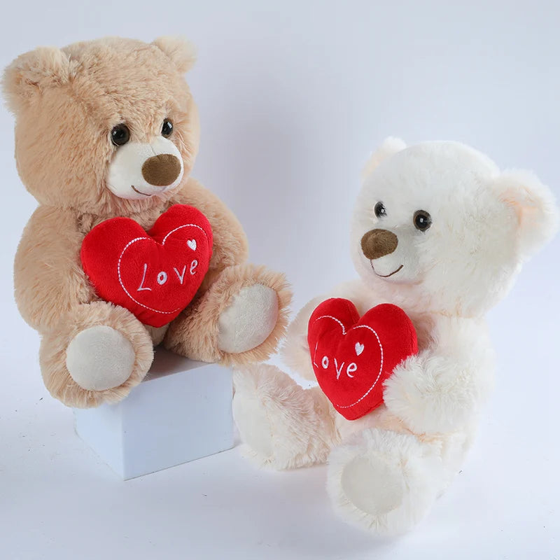 Plush Bear With a "LOVE" Heart