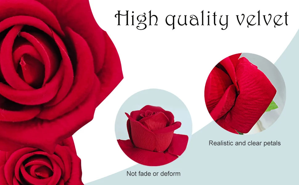 30 Pcs Rose Artificial Flowers