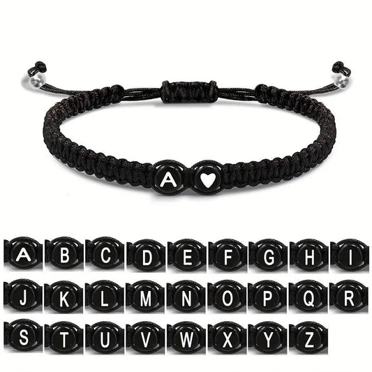 26 Letters Initial Heart Bracelets Personalizable