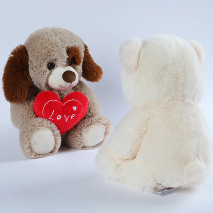 Plush Bear With a "LOVE" Heart