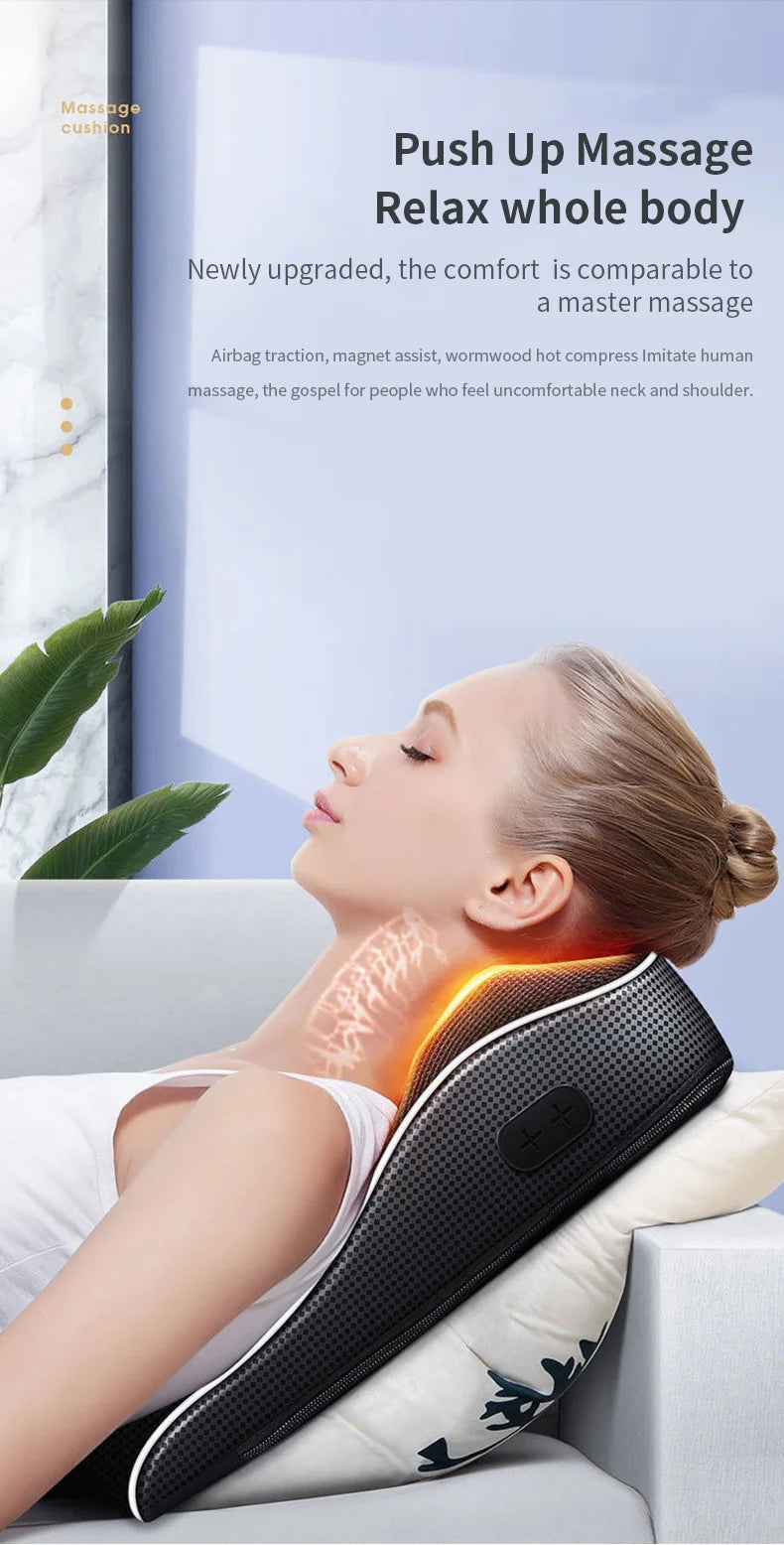 Electric Shiatsu Head Neck Cervical Ttraction Body Massager