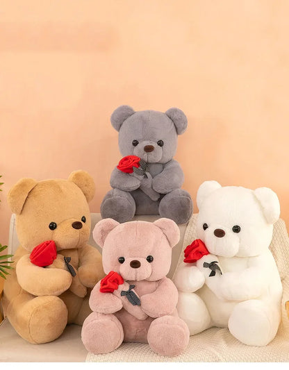 Teddy Bear With a Rose