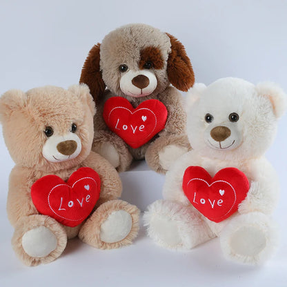 Plush Bear With a "LOVE" Heart