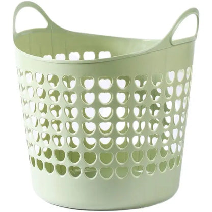 Household plastic laundry basket