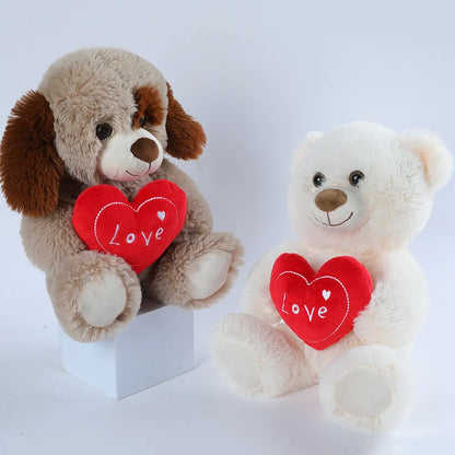 Plush Bear With a "LOVE" Heart